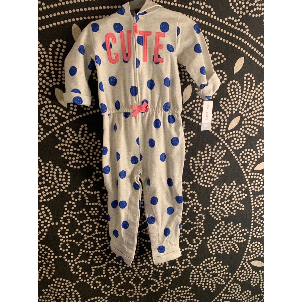 Brand New Carter’s Winter Onesie with Hood!